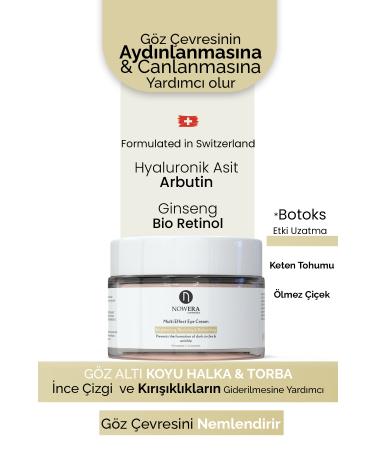 N Nowera Cosmetics Under Eye Cream Anti-Dark Circles Anti-Bags Moisturizing Brightening Anti-Aging Anti-Wrinkle Cream
