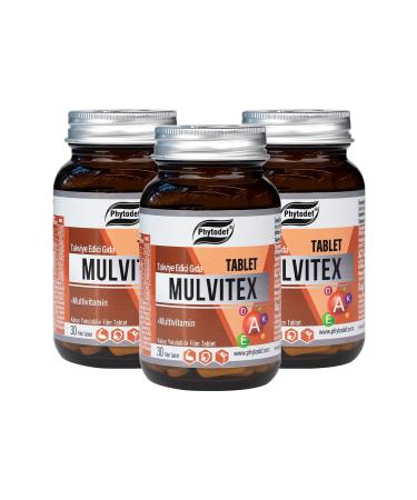 Phytodef Mulvitex Multivitamin - 30 Tablets X 3 Pieces