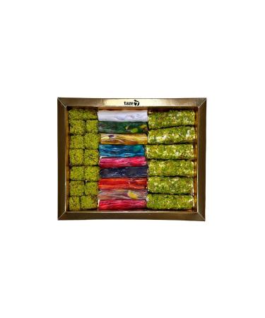 TAZE7 Mixed Pistachio Turkish Delight 440 Gr