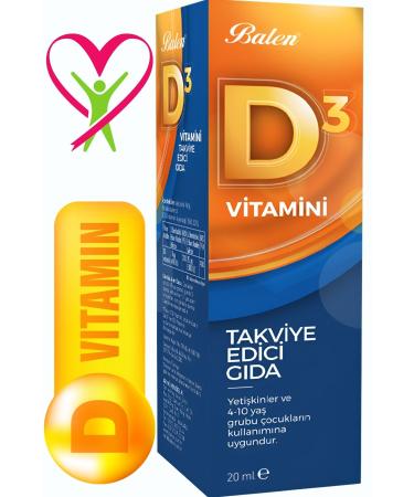Balen Vitamin D 3 (Liquid) 20 Ml