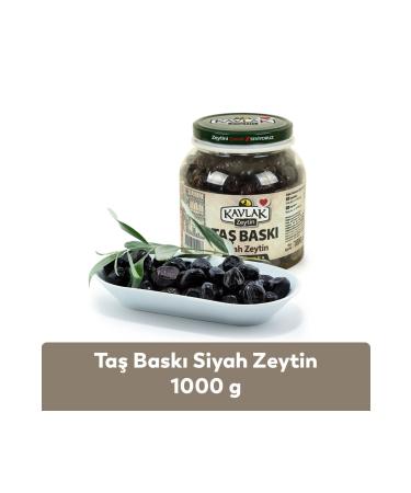 Kavlak Stone Printed Gemlik Black Olives 1 Kg - Buy Online on GoSupps.com