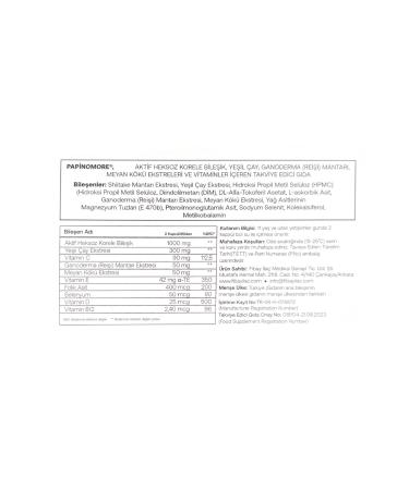 Fibay 6 BOX Papinomore 60 Capsules (ACTIVE HEXOSE KORELE COMPOUND GANODERMA GREEN TEA EXTRACT) - Buy Online on GoSupps.com