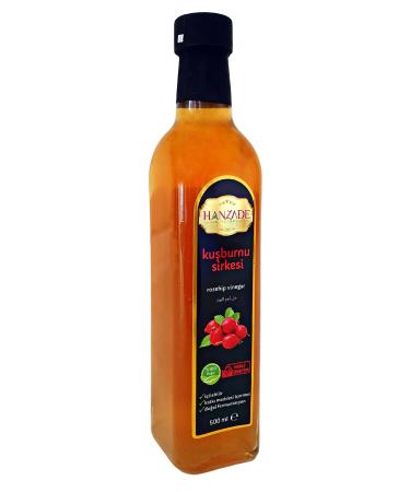 Hanzade Herbal Rosehip Vinegar 500 ml Natural Fermented Pure Drinkable Glass Bottle Rosehip Vinegar (KU-425410) - Buy Online on GoSupps.com