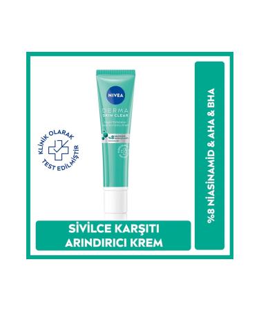 NIVEA Derma Skin Clear Night Exfoliator Night Purifying Cream 40 ml