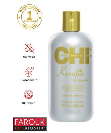 Chi Sulfate Free Keratin Shampoo 355 ml
