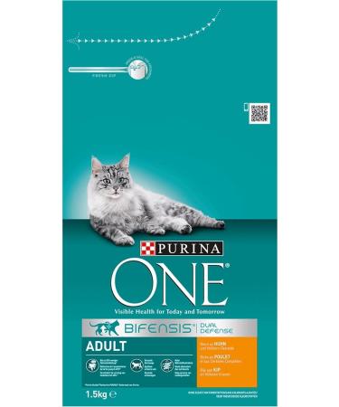 Purina One Dry Cat Food Chicken Adult Cats 1500 Gr X 2 PCS