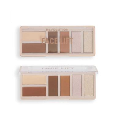 Revolution Face Lift Palette Light To Medium Face Lift Blush Contour and Bronzer Palette Pr