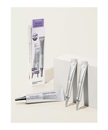 Mary & May Tranexamic Acid Glutathion Anti-Dark Circle Brightening Eye Contour Cream Set 30g (12G X2) - Buy Online on GoSupps.com