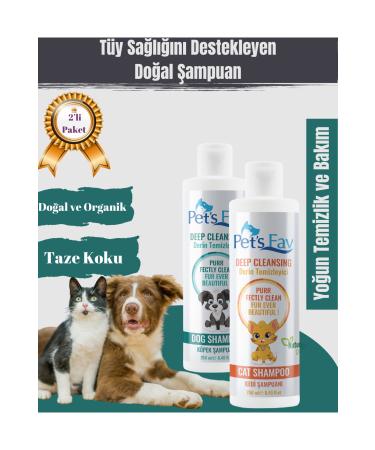 Pets Fav Cat and Dog Deep Cleansing Intensive Care Shampoo Set of 2