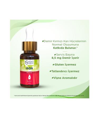 Natures Supreme Iron Drops 30 mL - Buy Online on GoSupps.com
