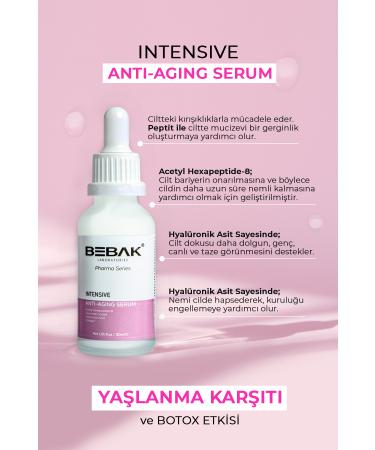 Bebak Pharma Intensive Care Serum 3% Ceramide+Peptide+2% Hyaluron Intensive BTX Serum 30ml - Buy Online on GoSupps.com