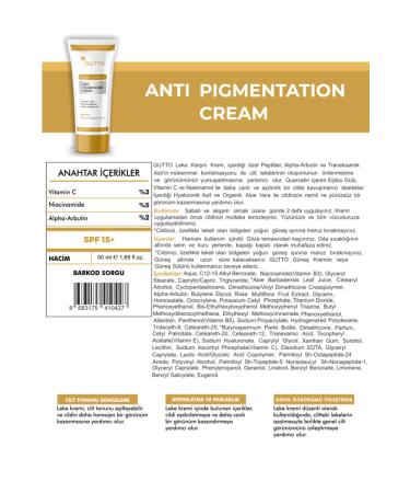 Gutto Anti Pigmentation Anti-Spot and Repair Cream 50ml - Buy Online on GoSupps.com