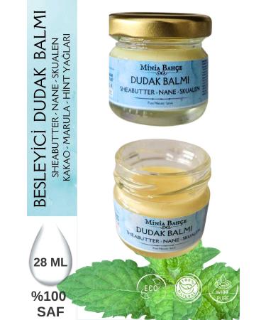 Minia Garden Plant and Art Workshop Protective and Plumping Lip Balm Mint. 0 Pure and Natural 30ml