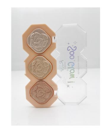 Roesia Rose Cosmetics Rose Soo Glow 3-Pack Illuminating Palette - Highlighter