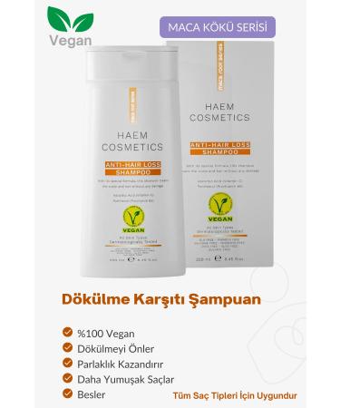 Haem Cosmetics Anti-Hair Loss Special Formula Shampoo Containing Moisturizing Maca Extract 250 Ml