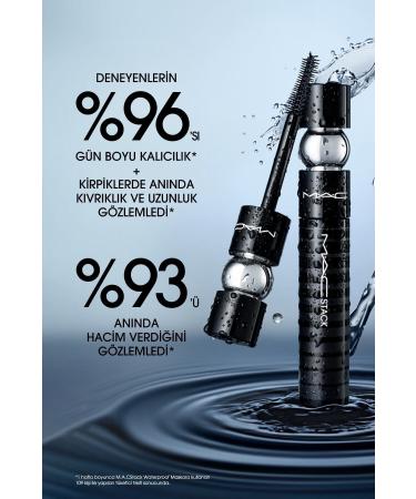 Mac WE GHTLESS M A CSTACK WATERPROOF BLACK STACK MASCARA 12 /ML. PSSN183