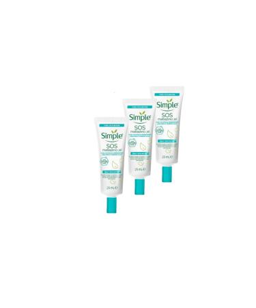 Simple Daily Skin Detox Sauce Oily/Combination Skin Acne Gel/Mattifying Gel 25 ml 3 Pieces