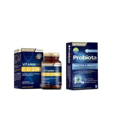 Nutraxin Probiotic Probiata Advenced 60 Tablets + Vitamin Max 60 Tablets