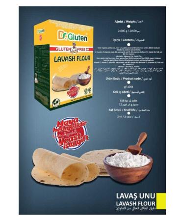 Dr.Gluten Dr. Gluten Gluten-Free Lavash Flour 1000 G (lactose-free-egg-free) Gluten-Free Product - Buy Online on GoSupps.com