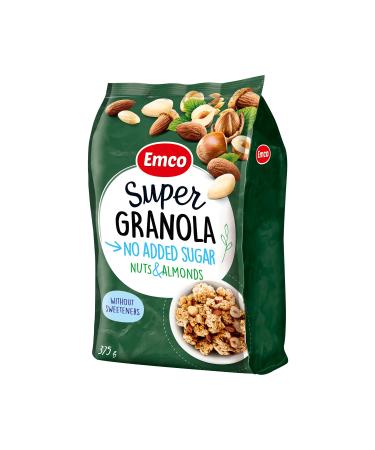 Emco Super Granola with Nuts & Almonds No Sugar Added 375 Gr