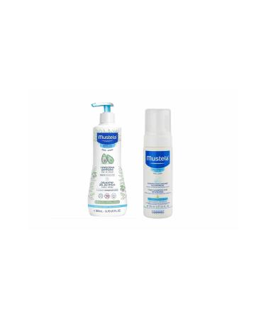 Mustela Newborn Shampoo 500 ml + Mustela Cradle Cap Prevention Newborn Foam Shampoo 150 ml