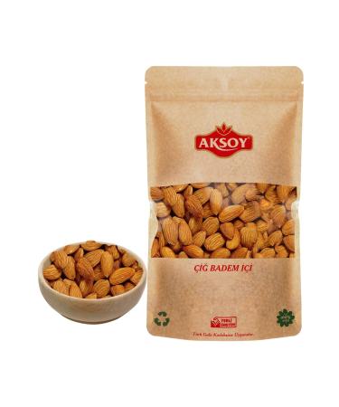 AKSOY Raw Almonds 500 gr (Unroasted-unsalted)