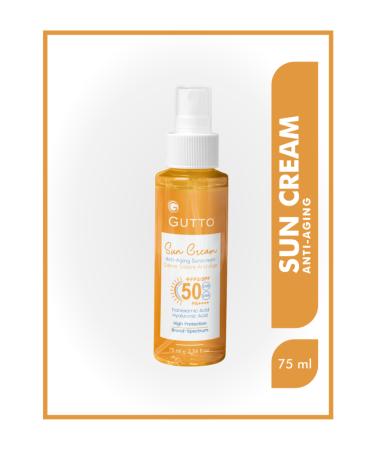 Gutto Anti-aging Sun Cream Spf 50 Suitable for Daily Use 75ml