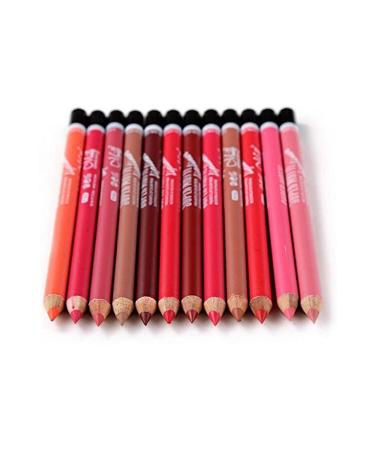 MAQYA Cosmetics Super Matte Lip Liner Pencil 12-Piece Lip Pencil Set Mq-1448ht - Buy Online on GoSupps.com