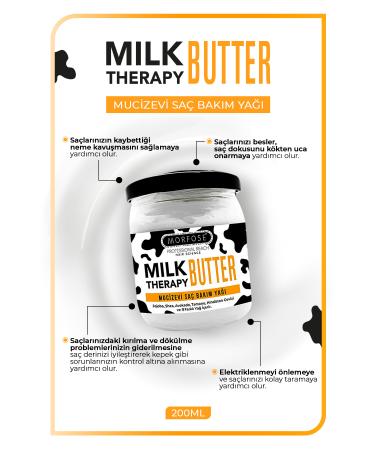 Morfose Milk Therapy Butter + Milk Therapy Shampoo 500 Ml - Buy Online on GoSupps.com
