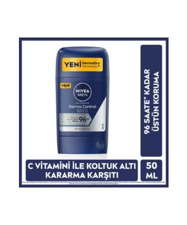 NIVEA Men Men's Stick Deodorant Derma Control Clinical 50 ml 96 hours Superior Protection