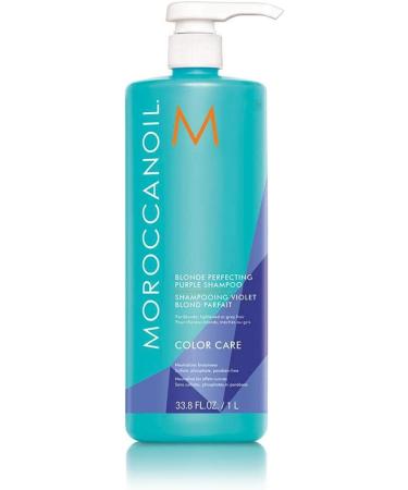 Moroccanoil Blonde Perfecting Purple Shampoo-Purple Shampoo for Colored and Blonde Hair 1000 ml SED4641