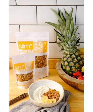 slimplus 2 Pack Banana Cinnamon Coconut Gluten Free No Added Sugar Vegan Granola 100gr - Buy Online on GoSupps.com