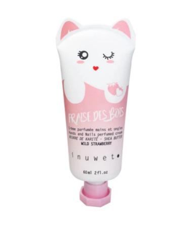 Inuwet HANDS CREME STRAWBERRY 60 ML - STRAWBERRY FLAVORED MOISTURIZING HAND CREAM