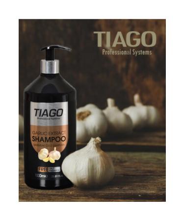 Tiago Garlic Extract Salt-Free Shampoo 1000 Ml - Buy Online on GoSupps.com