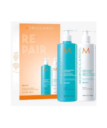 Moroccanoil Moisture Repair Nourishing and Moisturizing Shampoo & Conditioner Set for Damaged Hair 500ml SED656533