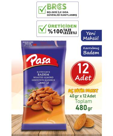 Pasha Nuts Pasha Almond 40 gr X 12 Pieces (FIRST QUALITY)