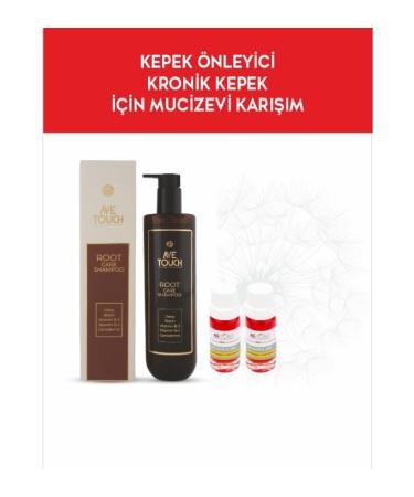 AVE TOUCH Root Care Shampoo + Ave Touch Wild Strawberry & Zinc / Anti-Dandruff Elixir Set