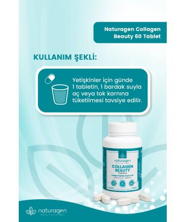 Naturagen Collagen Type 1-3 Vitamin C 60 Tablets - Buy Online on GoSupps.com