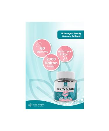 Naturagen Gummy Collagen Type 1-3 Chewable Form 60 Pieces - Buy Online on GoSupps.com