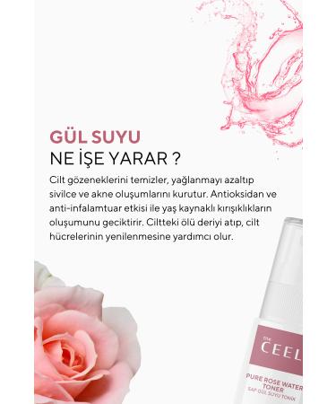 The Ceel Pore Tightening Pure Rose Water Toner Purifying Effect 100 ml - Buy Online on GoSupps.com