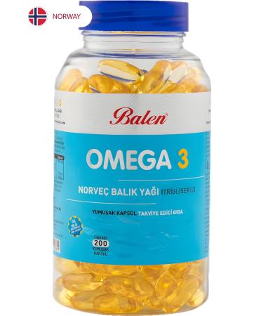 Balen Omega 3 Norwegian Fish Oil BL Softgel 1380 Mg 200 Capsules
