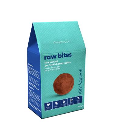 slimplus 2 Packs Gluten Free Vegan Peanut Date Balls with Turkish Coffee Raw Bites 100G - Buy Online on GoSupps.com