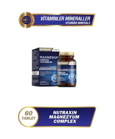 Nutraxin Magnesium Complex Vitamin B6 60 Tablets