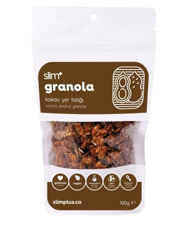 slimplus 2 Pack Cocoa Peanut Gluten Free No Added Sugar Vegan Granola 100gr - Buy Online on GoSupps.com