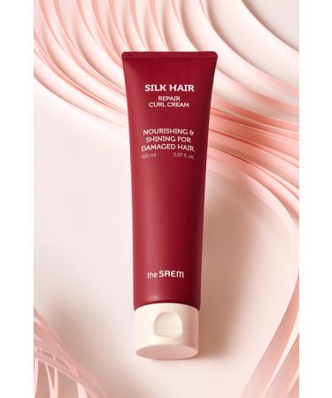 The Saem Silk Hair Repair Curl Cream 150ml / Intensive Care Cream for Curly Hair - Buy Online on GoSupps.com