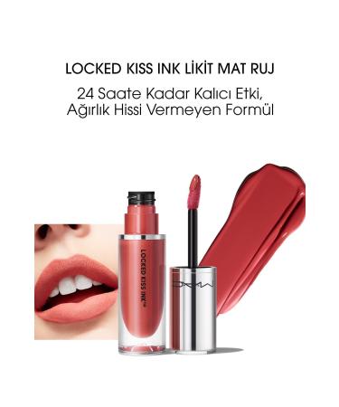 Mac LOCKED K SS INK 24HR LIQUID MATTE LIPSTICK - MULL IT OVER & OVER - 4ML - KEYON217