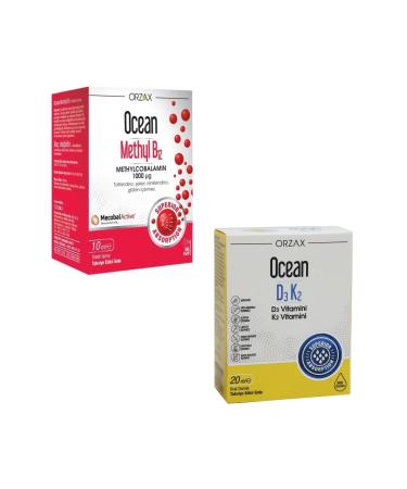 Ocean Methyl B12 Sublingual Spray 10 ml Vitamin D3 K2 Drop 20 ml