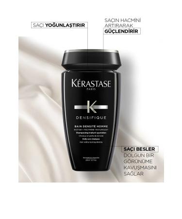 Kerastase Densifique Bain Densite Homme Shampoo-Biotin Volumizing Shampoo for Men 250mlSED53