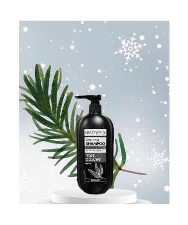 CRAZY JOHN HERBAL SALT-FREE SHAMPOO MEN MENTHOL 600ml