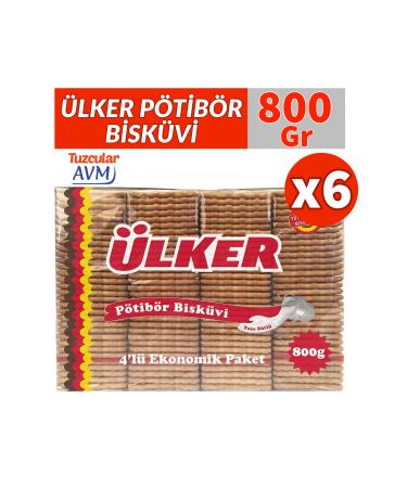 Ulker Petib r Biscuits 800 gr 6 Packs